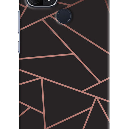 Geometric Pattern Oppo A15/A15s Hard Case Back Cover by Casekaro