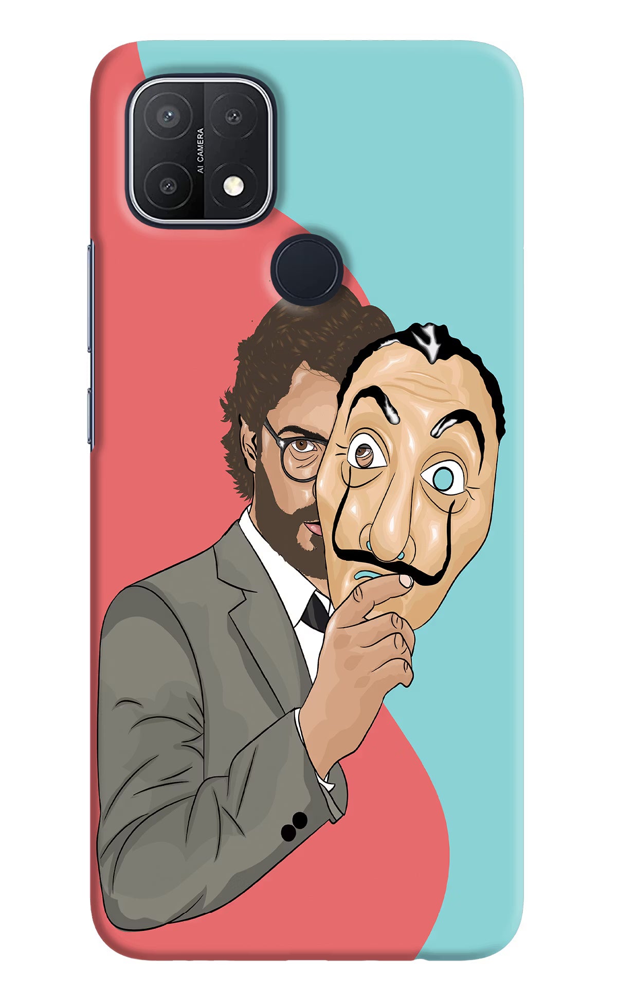 Professor Oppo A15/A15s Hard Case Back Cover by Casekaro