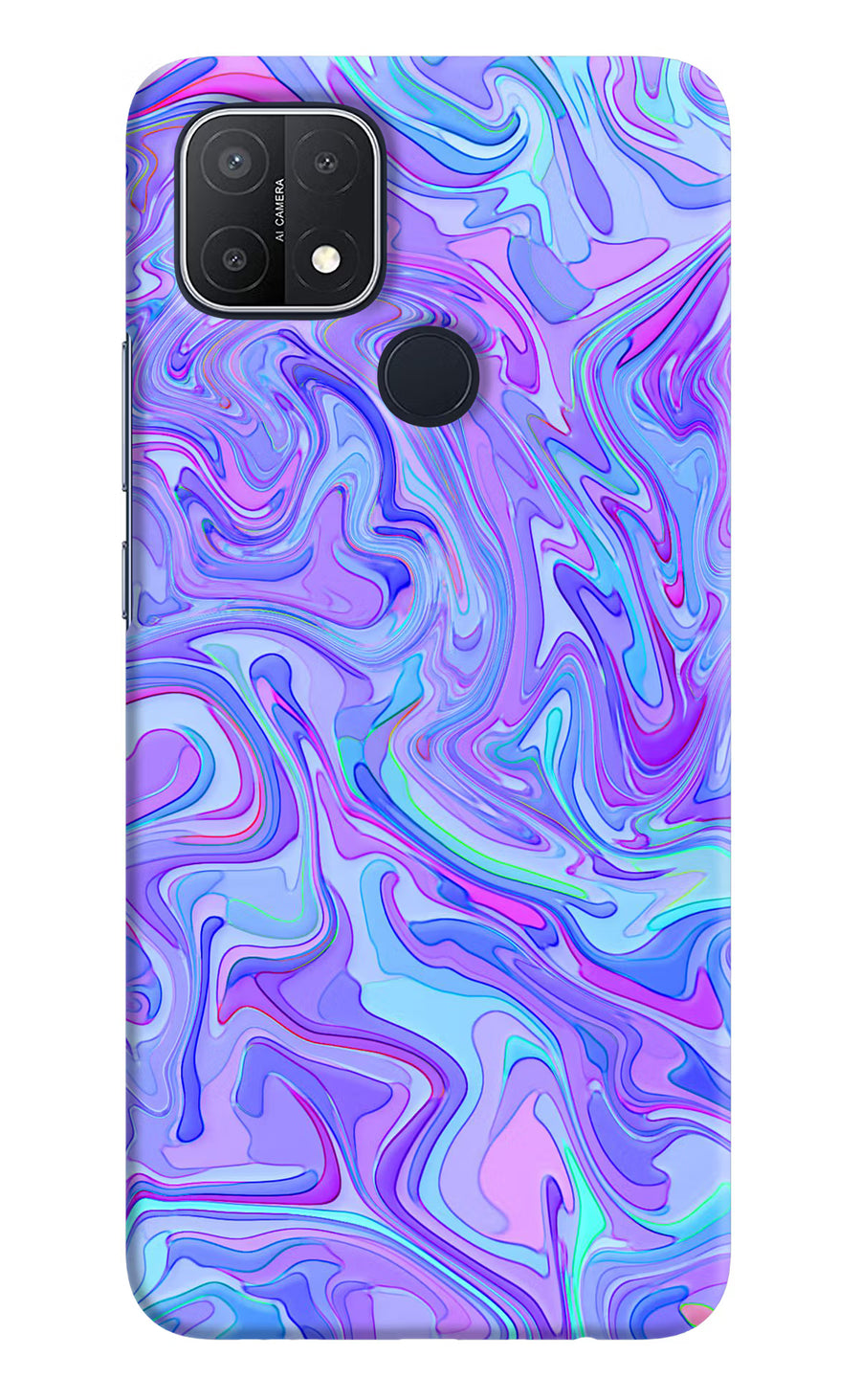 Glitter Oppo A15/A15s Back Cover, Hard case