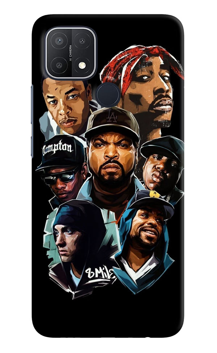 Rappers Oppo A15/A15s Back Cover, Hard case