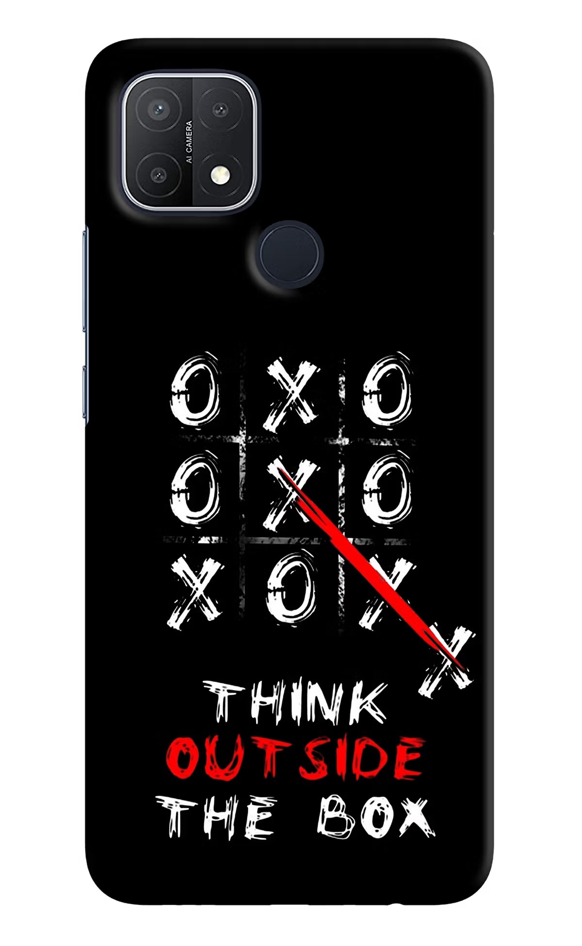 Think out of the BOX Oppo A15/A15s Hard Case Back Cover by Casekaro