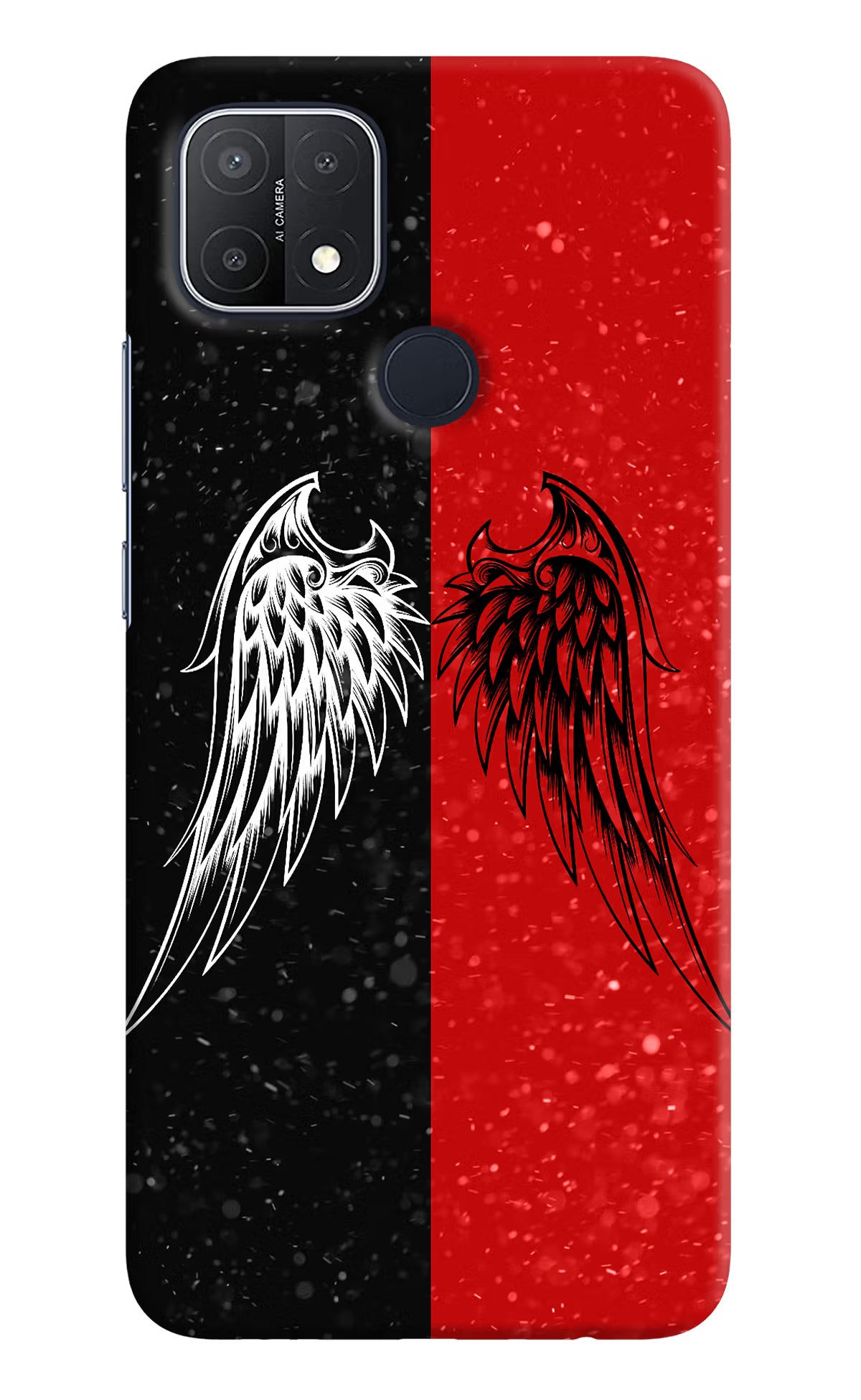 Wings Oppo A15/A15s Hard Case Back Cover by Casekaro