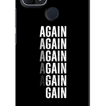 Again Again Gain Oppo A15/A15s Hard Case Back Cover by Casekaro