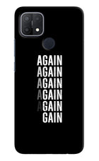 Again Again Gain Oppo A15/A15s Hard Case Back Cover by Casekaro