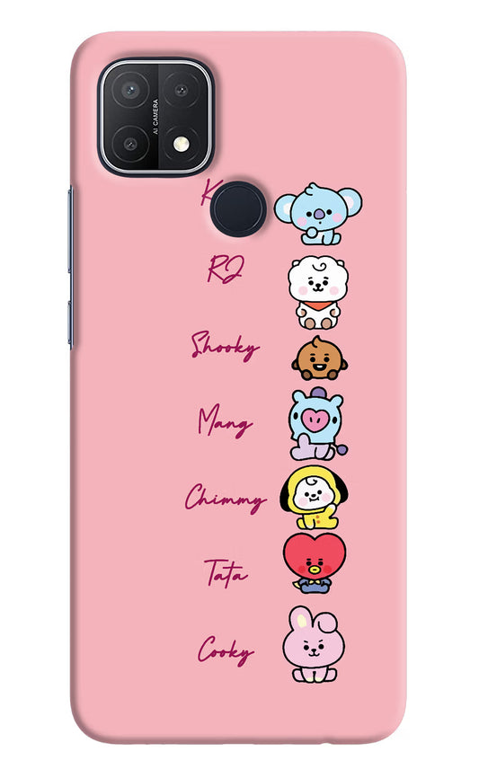 BTS names Oppo A15/A15s Hard Case Back Cover by Casekaro
