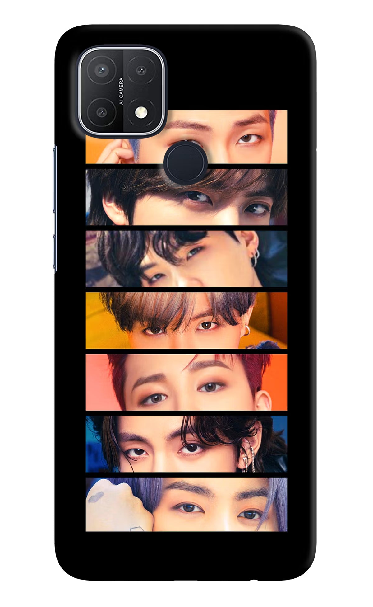 BTS Eyes Oppo A15/A15s Hard Case Back Cover by Casekaro