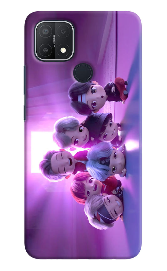 BTS Chibi Oppo A15/A15s Hard Case Back Cover by Casekaro
