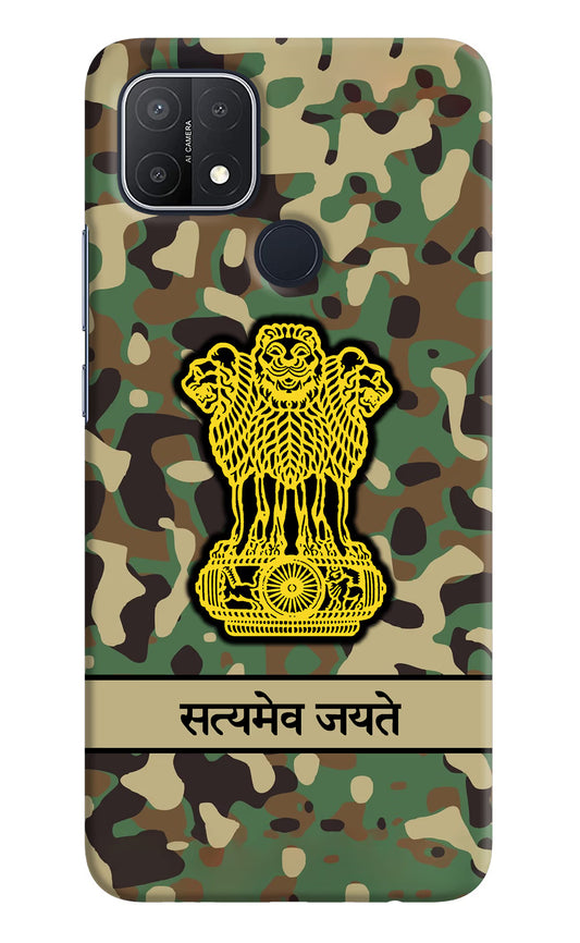 Satyamev Jayate Army Oppo A15/A15s Hard Case Back Cover by Casekaro