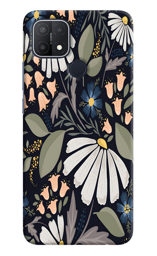 Flowers Art Oppo A15/A15s Hard Case Back Cover by Casekaro
