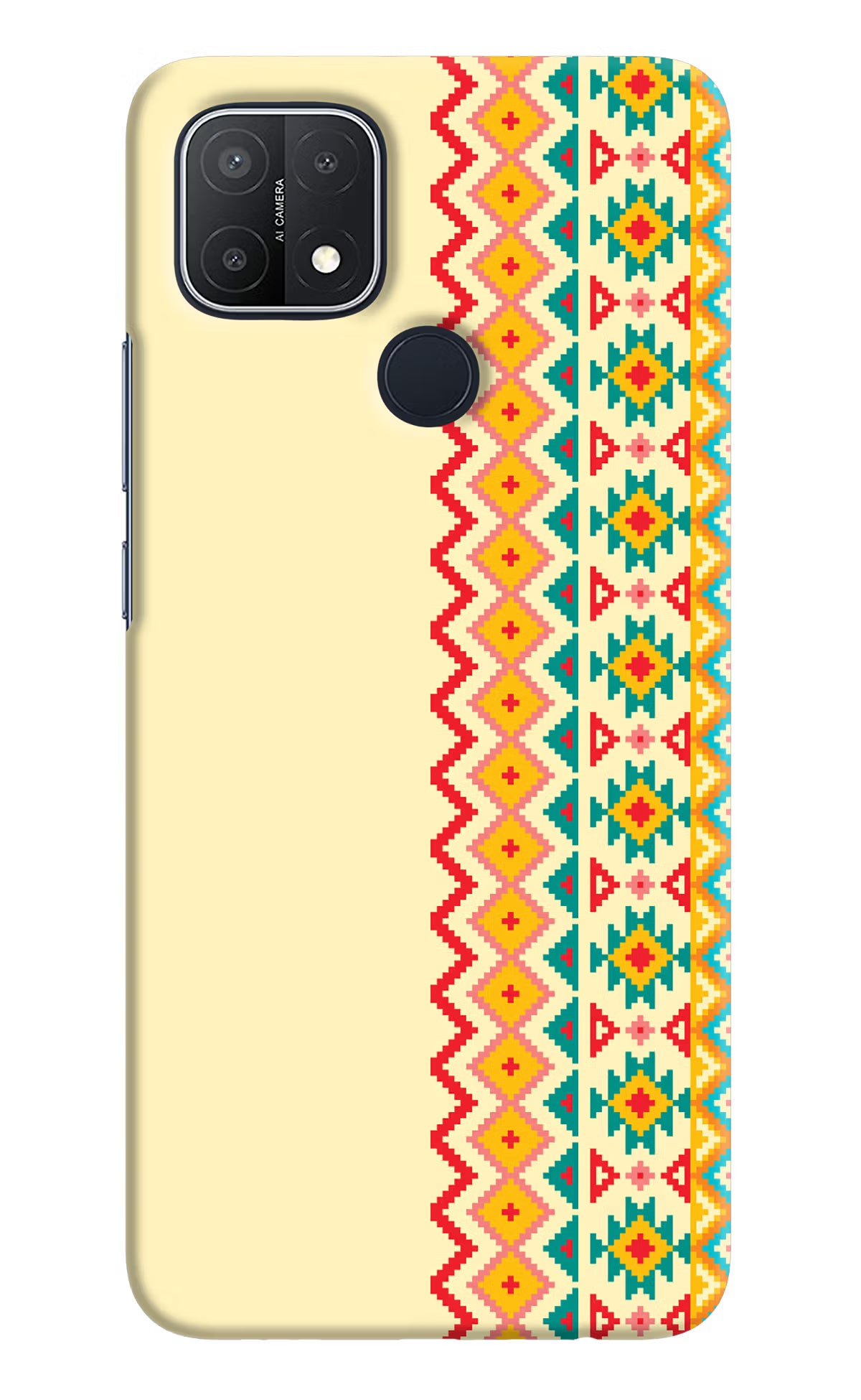 Ethnic Seamless Oppo A15/A15s Hard Case Back Cover by Casekaro
