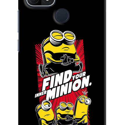 Find your inner Minion Oppo A15/A15s Hard Case Back Cover by Casekaro
