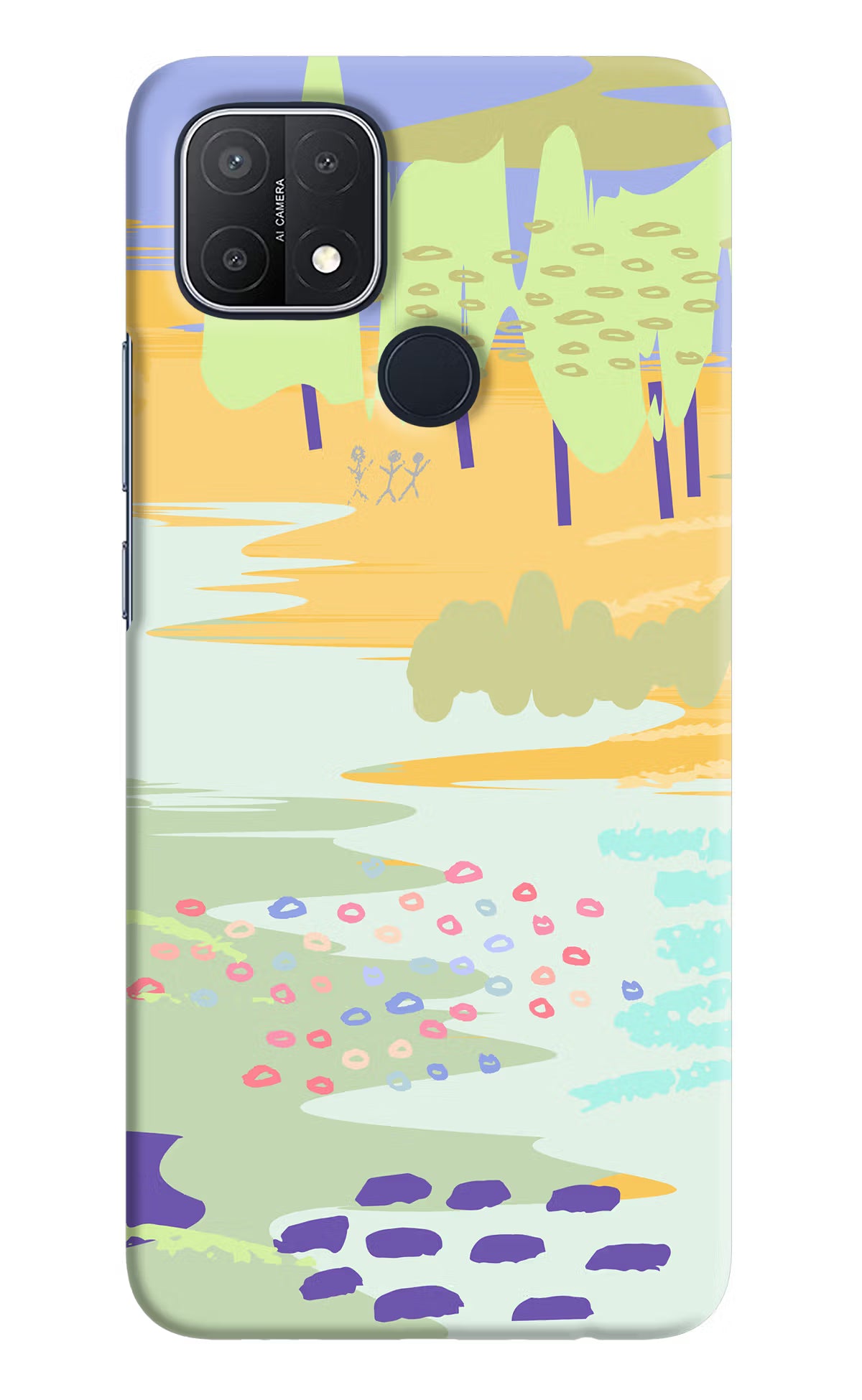 Scenery Oppo A15/A15s Hard Case Back Cover by Casekaro