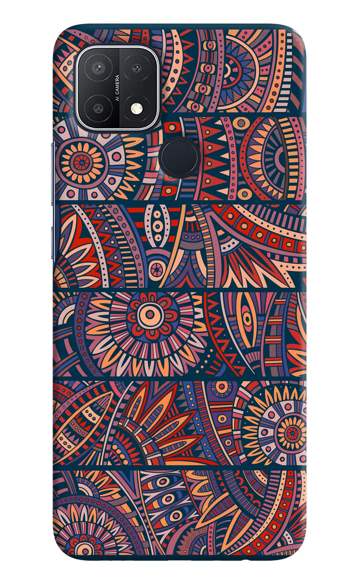 African Culture Design Oppo A15/A15s Hard Case Back Cover by Casekaro