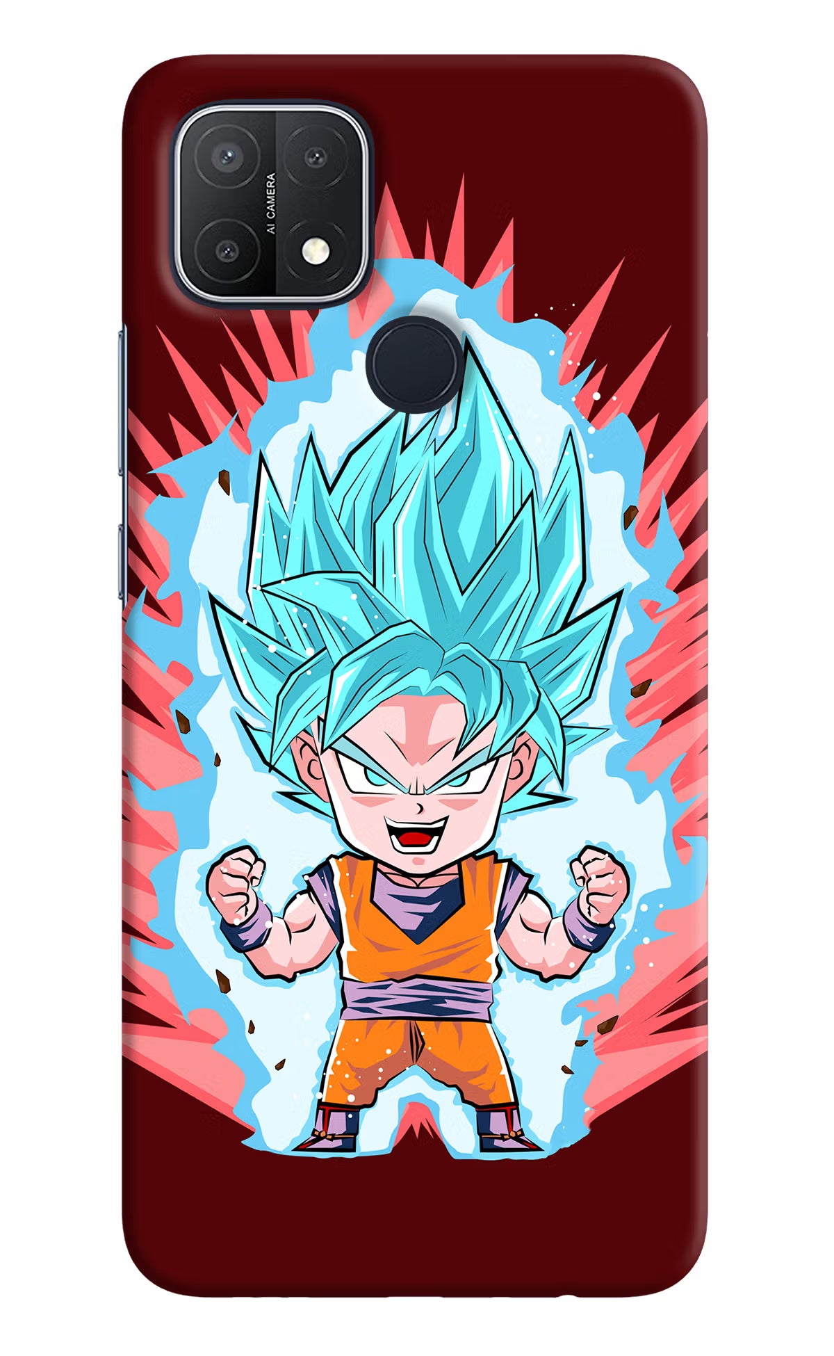 Goku Little Oppo A15/A15s Hard Case Back Cover by Casekaro