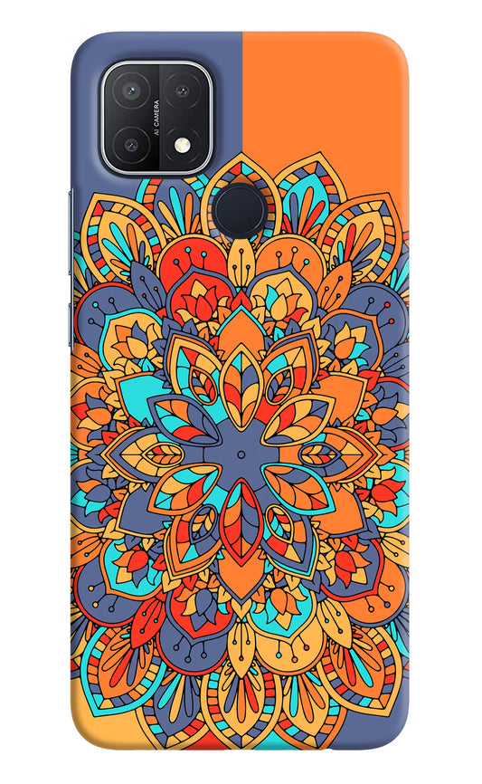 Color Mandala Oppo A15/A15s Hard Case Back Cover by Casekaro