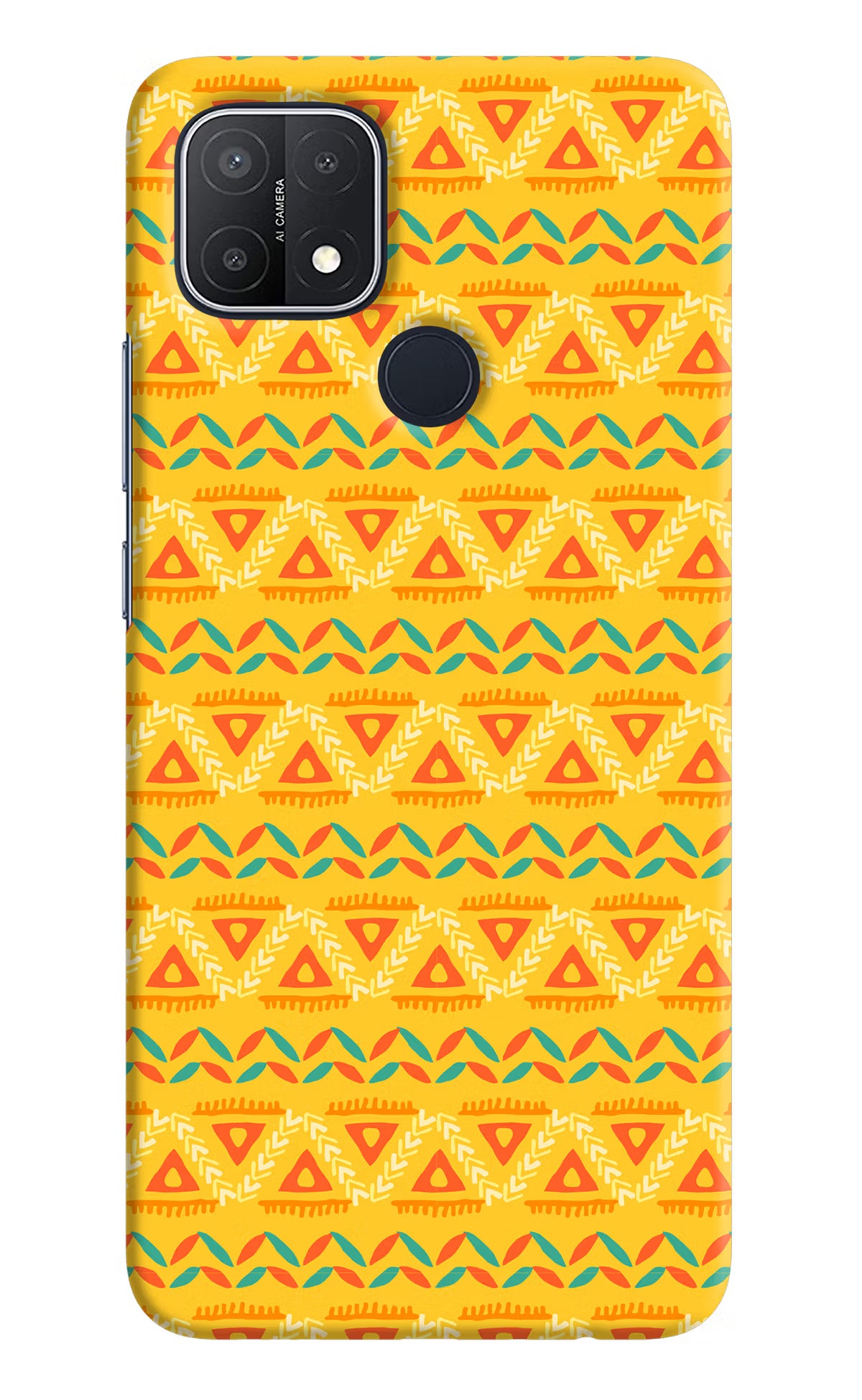 Tribal Pattern Oppo A15/A15s Hard Case Back Cover by Casekaro