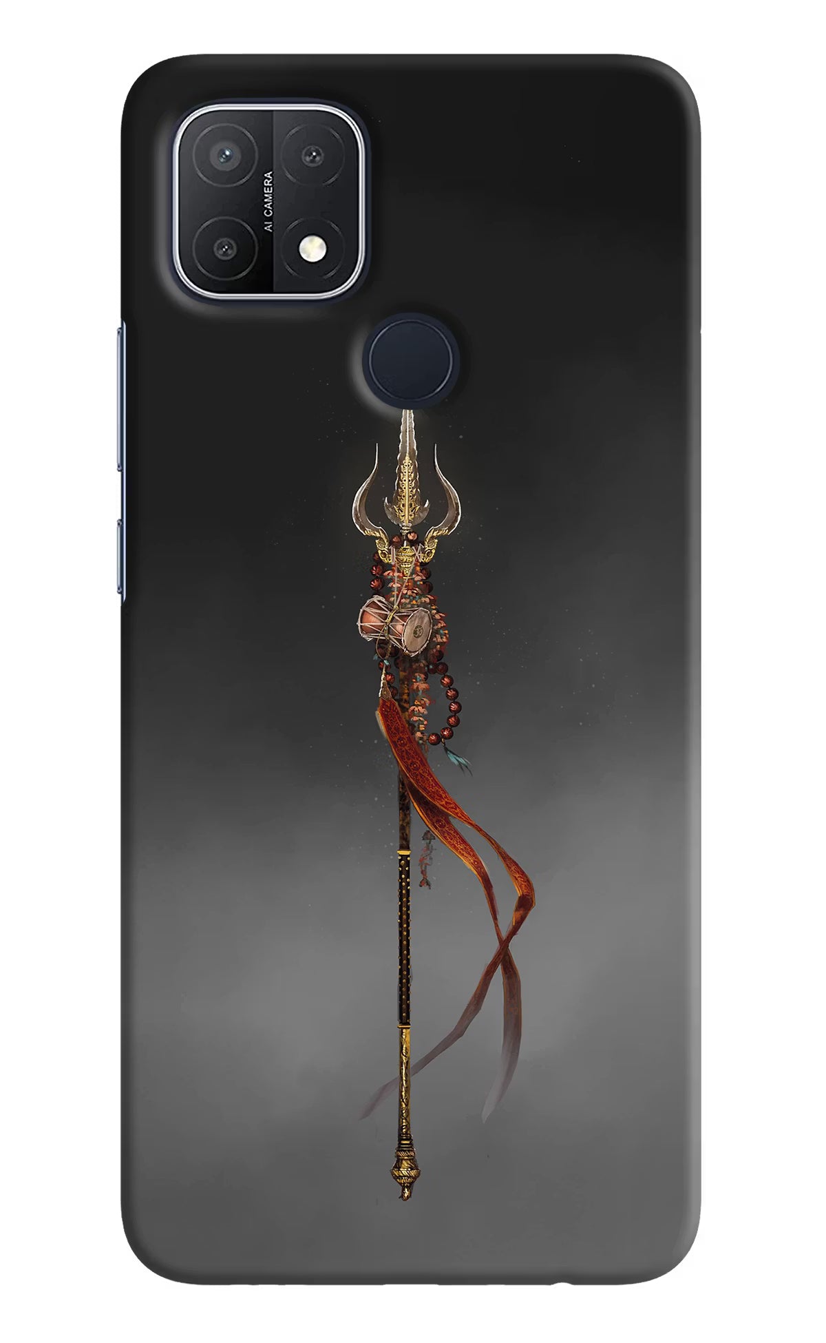 Shiv Trishul Oppo A15/A15s Hard Case Back Cover by Casekaro