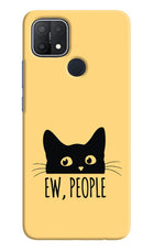Ew People Catitude Oppo A15/A15s Hard Case Back Cover by Casekaro