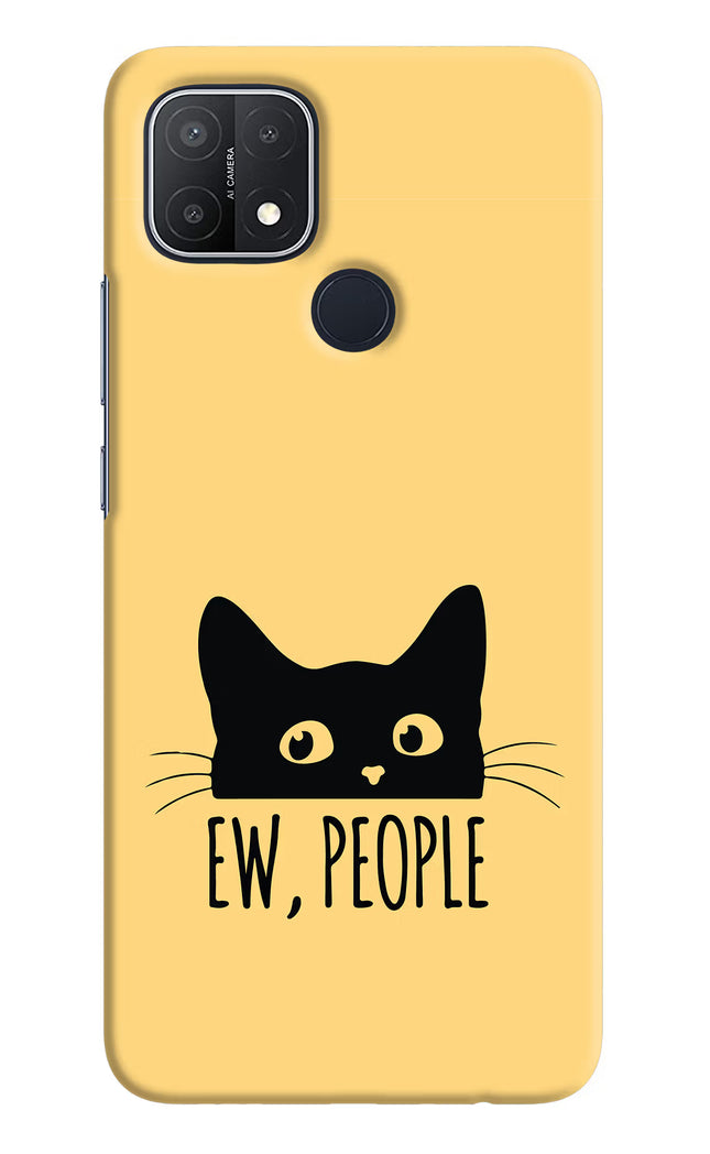 Ew People Catitude Oppo A15/A15s Hard Case Back Cover by Casekaro
