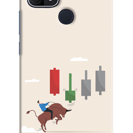 Bull Trading Momentum Oppo A15/A15s Hard Case Back Cover by Casekaro