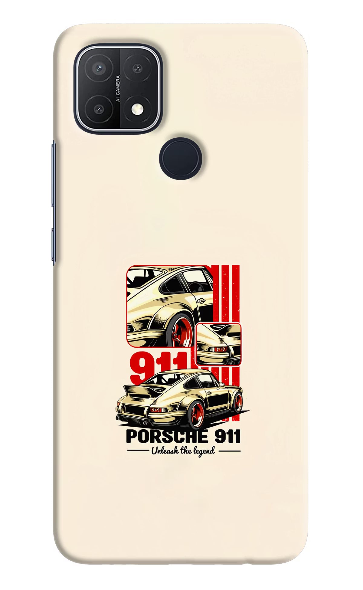 Classic Porsche 911 Oppo A15/A15s Hard Case Back Cover by Casekaro