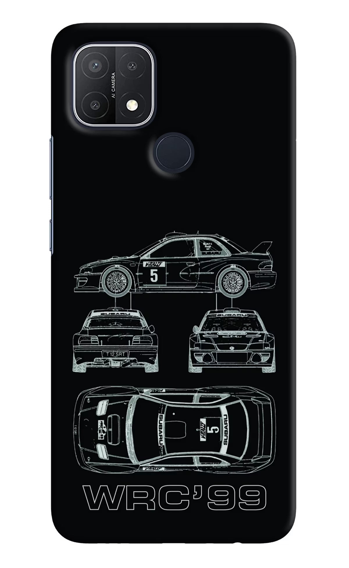 WRC'99 Oppo A15/A15s Hard Case Back Cover by Casekaro