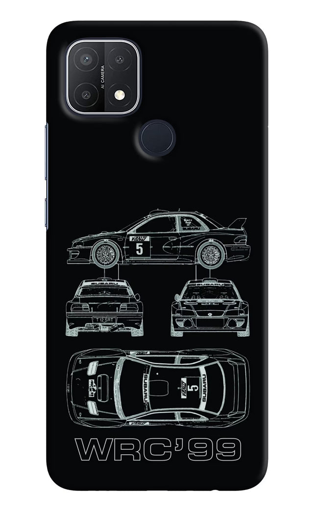 WRC'99 Oppo A15/A15s Hard Case Back Cover by Casekaro