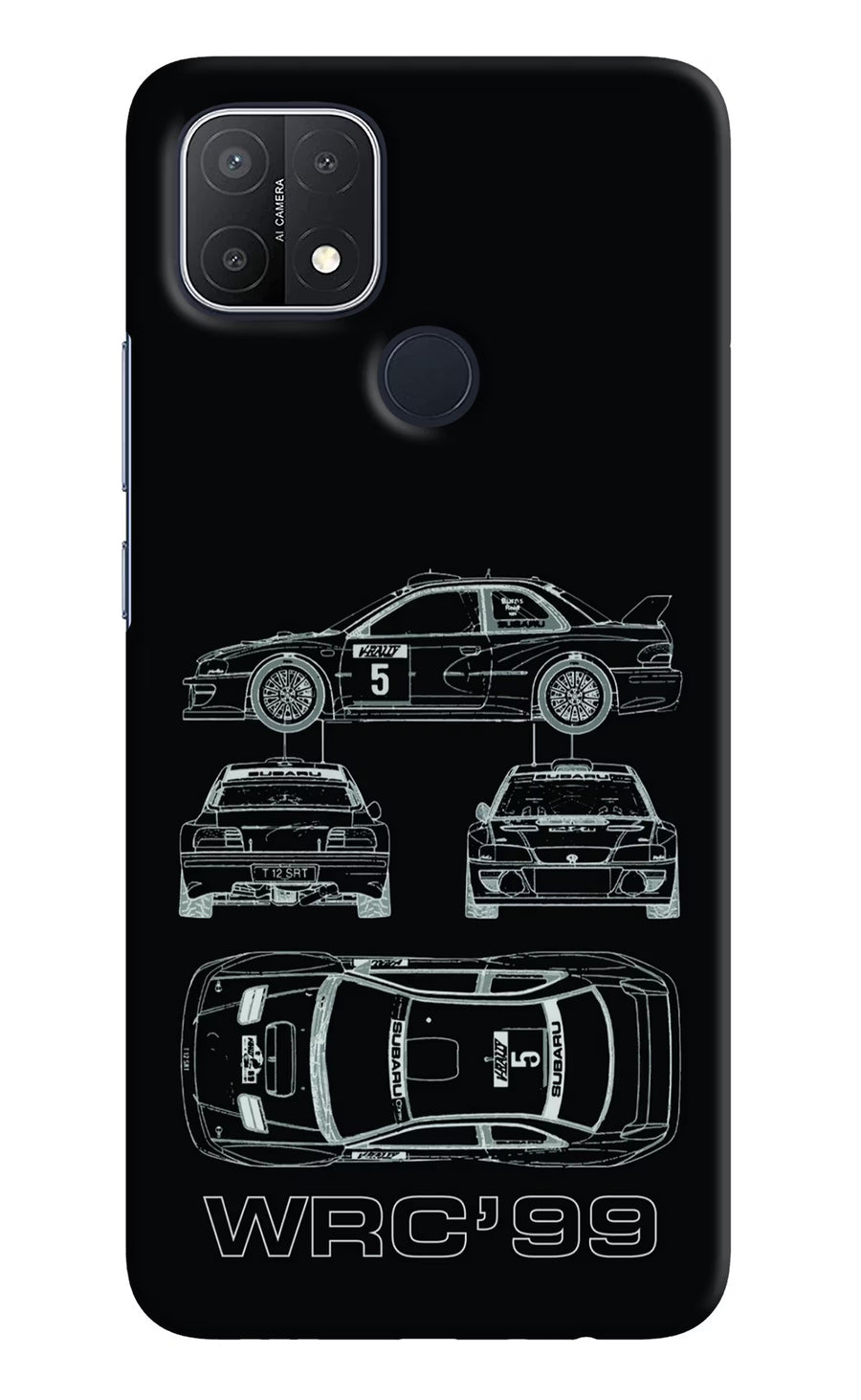 WRC'99 Oppo A15/A15s Back Cover, Hard case