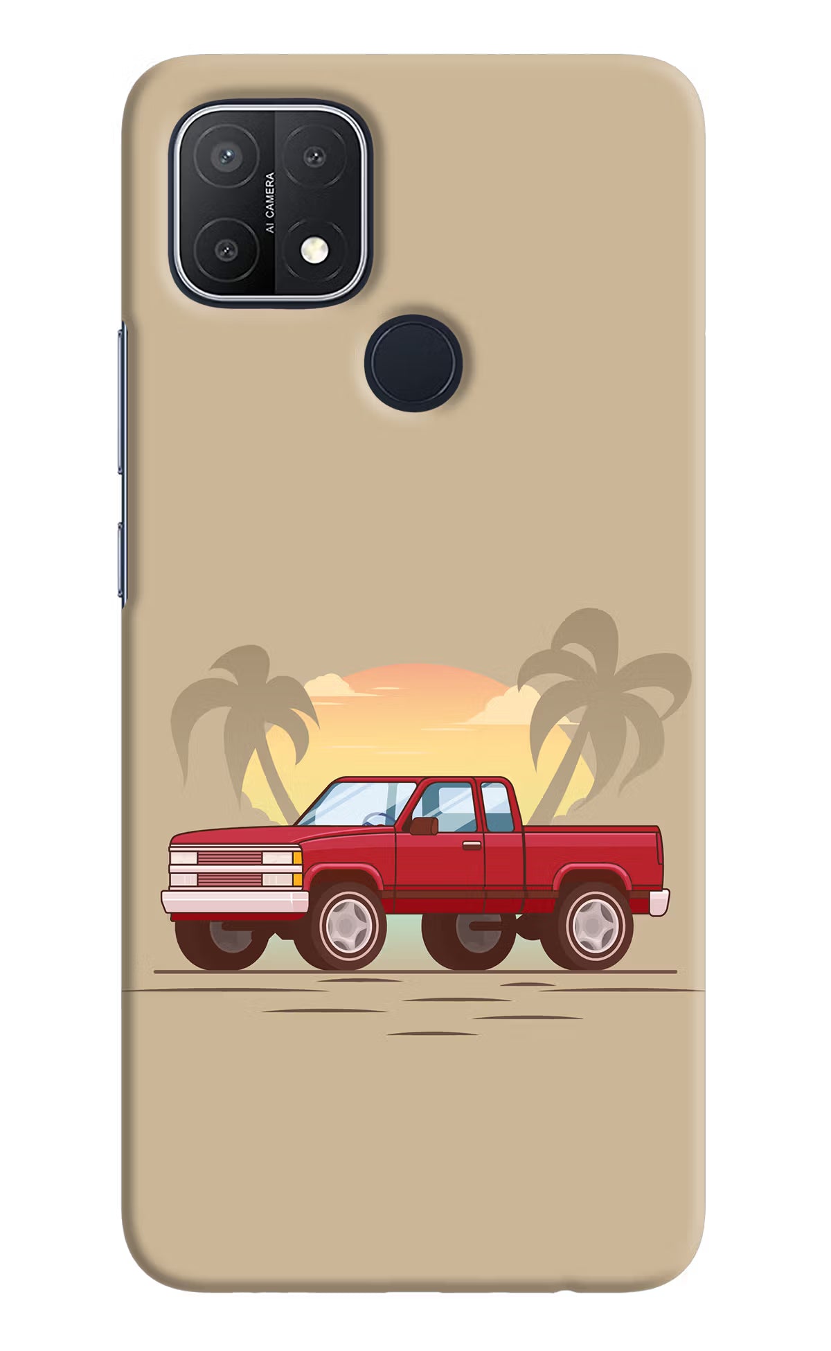 Desert Classic Drive Oppo A15/A15s Hard Case Back Cover by Casekaro
