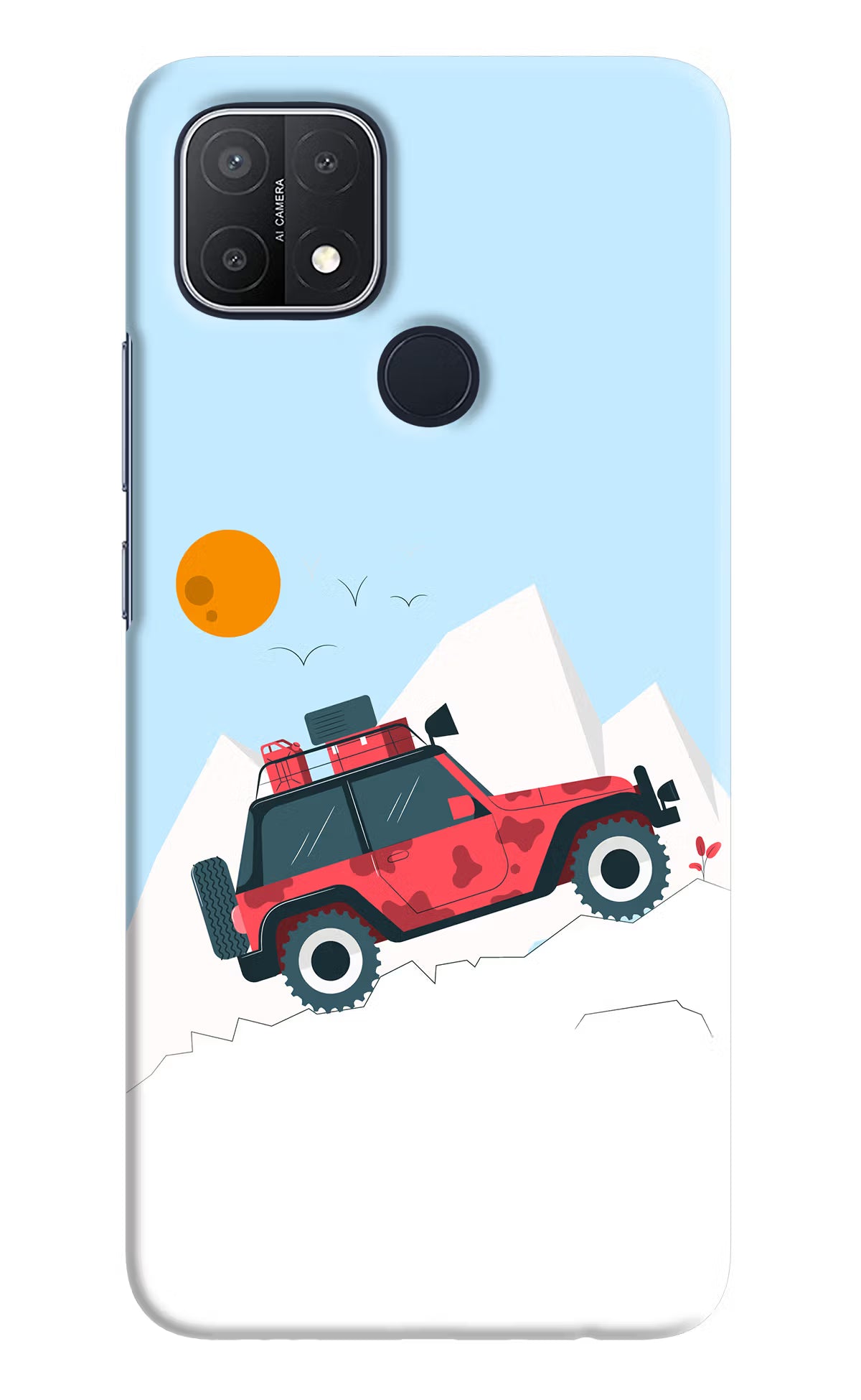 Mountain Trail Beast Oppo A15/A15s Hard Case Back Cover by Casekaro
