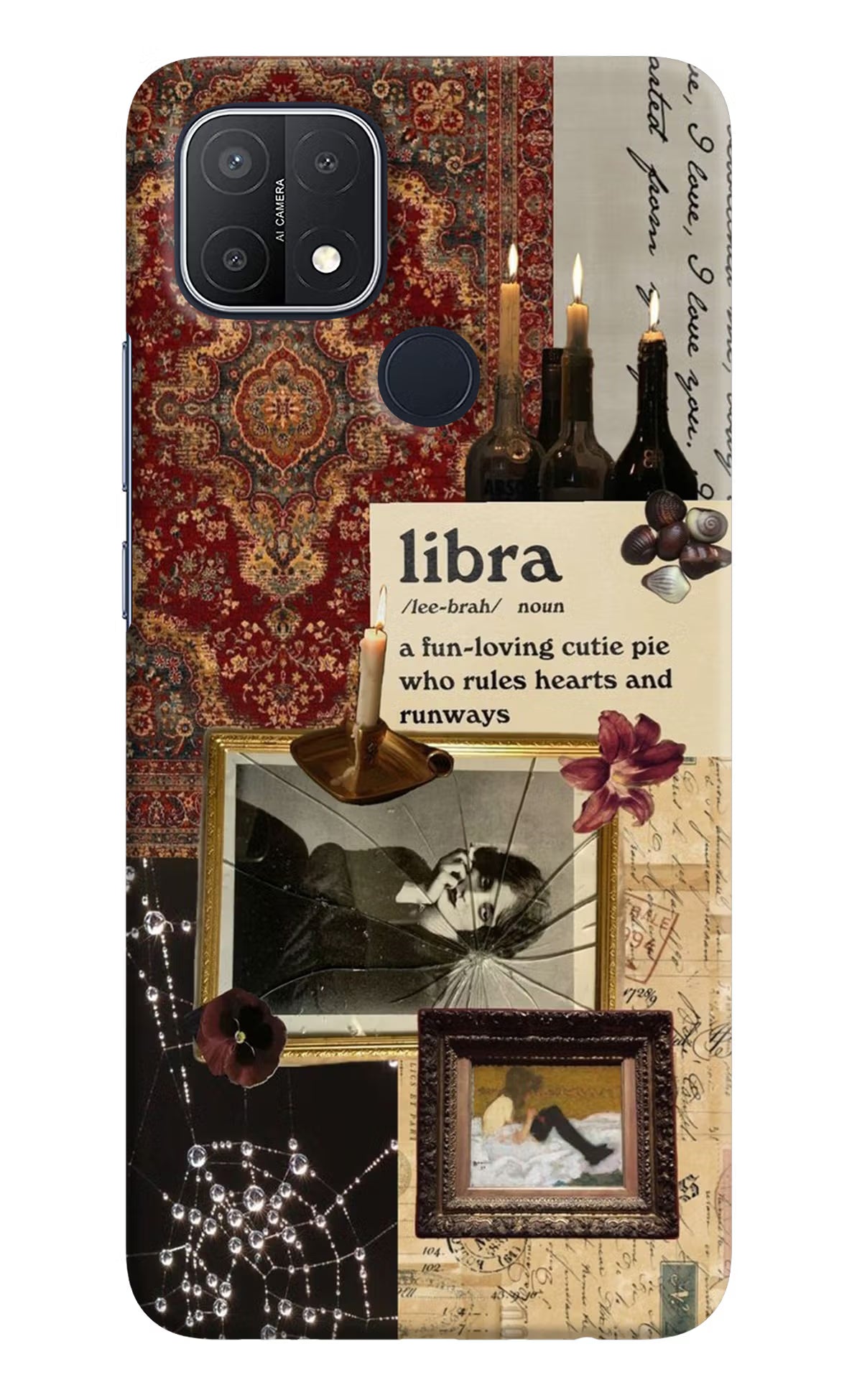 Libra Zodiac Oppo A15/A15s Hard Case Back Cover by Casekaro