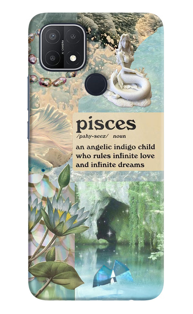 Pisces Zodiac Oppo A15/A15s Hard Case Back Cover by Casekaro