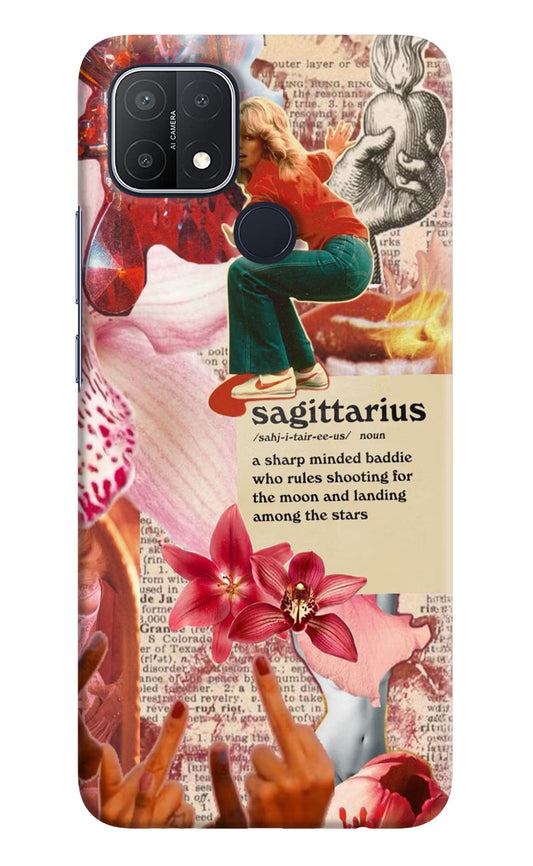 Sagittarius Zodiac Oppo A15/A15s Hard Case Back Cover by Casekaro