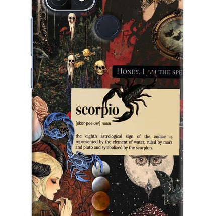 Scorpio Zodiac Oppo A15/A15s Hard Case Back Cover by Casekaro