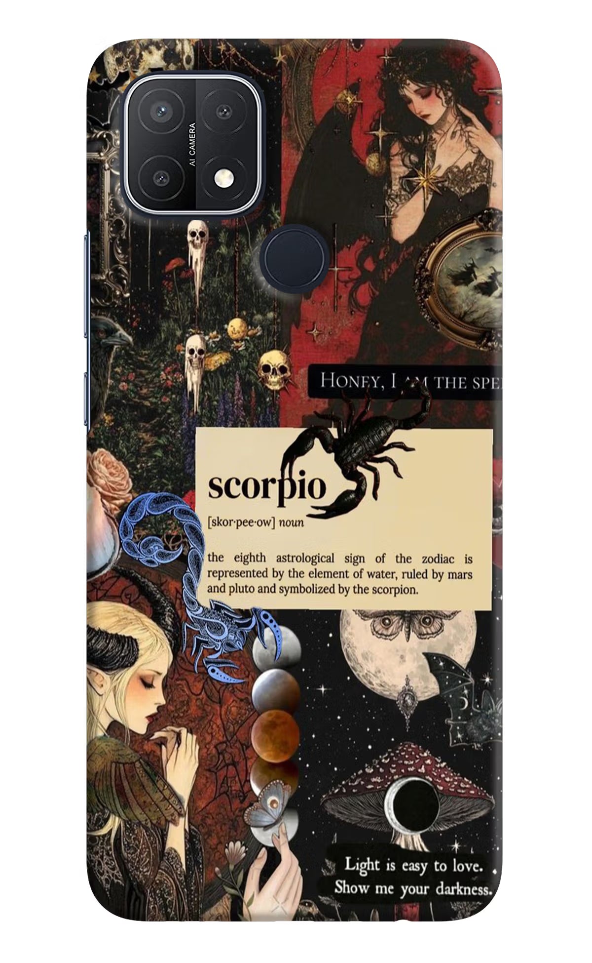 Scorpio Zodiac Oppo A15/A15s Hard Case Back Cover by Casekaro