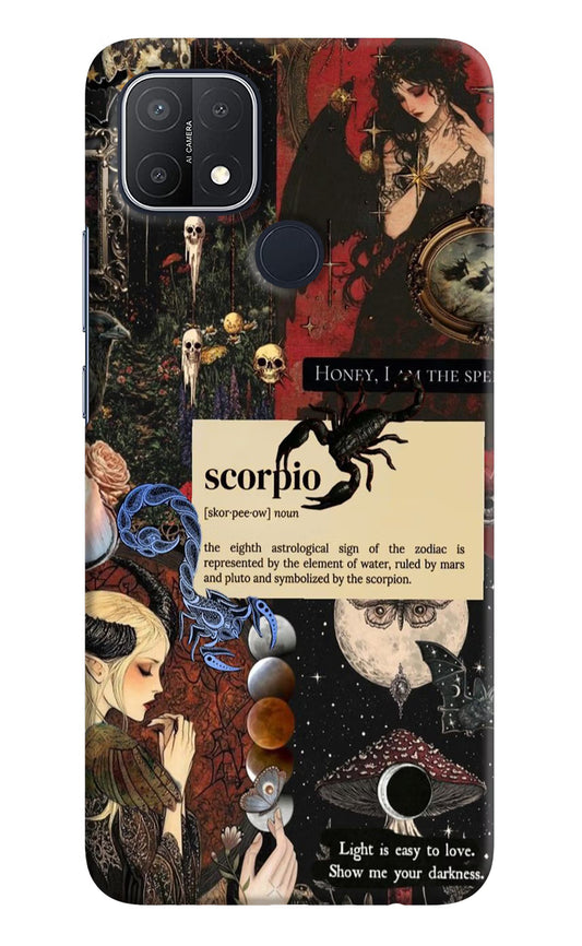 Scorpio Zodiac Oppo A15/A15s Hard Case Back Cover by Casekaro