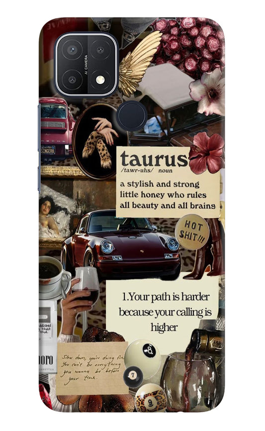 Taurus Zodiac Oppo A15/A15s Hard Case Back Cover by Casekaro