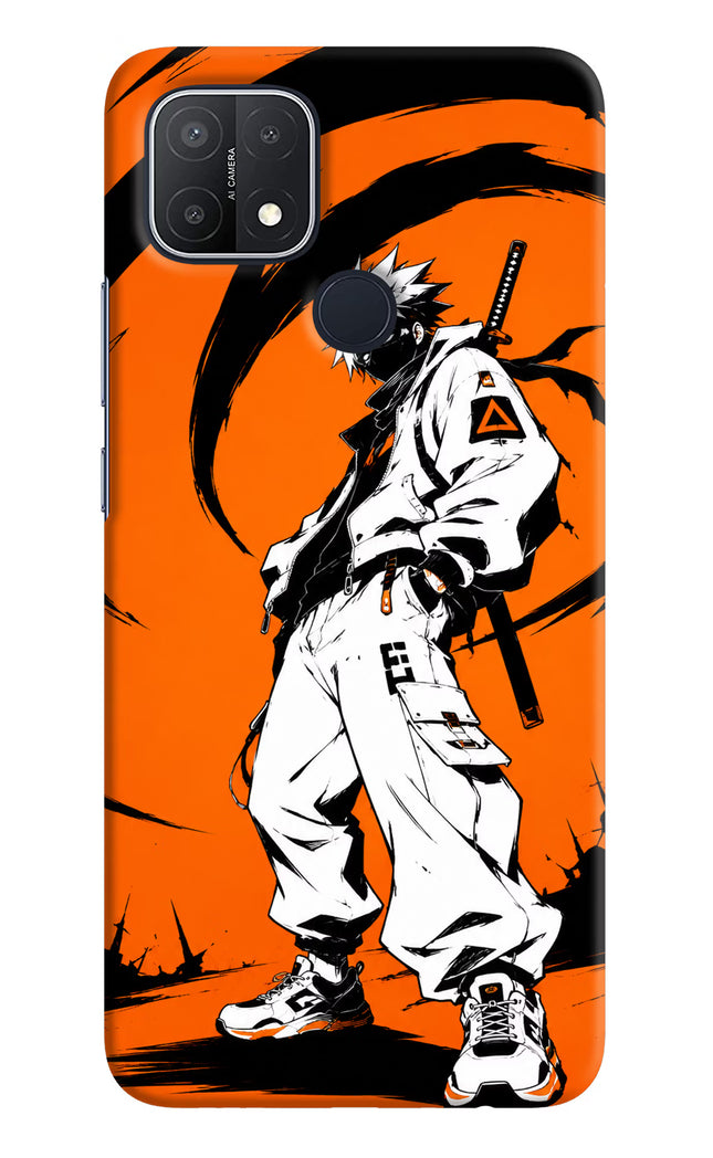Street Samurai  Oppo A15/A15s Hard Case Back Cover by Casekaro