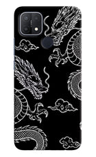 Twin Dragons Oppo A15/A15s Hard Case Back Cover by Casekaro