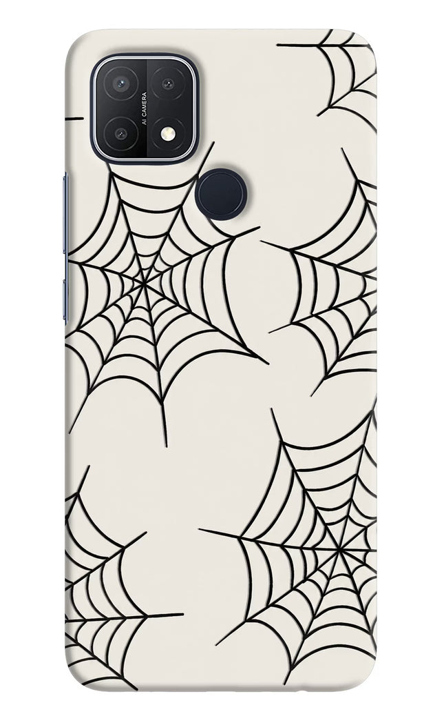 Spider Web Oppo A15/A15s Hard Case Back Cover by Casekaro