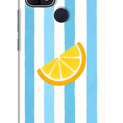 Summer Lemon Oppo A15/A15s Hard Case Back Cover by Casekaro