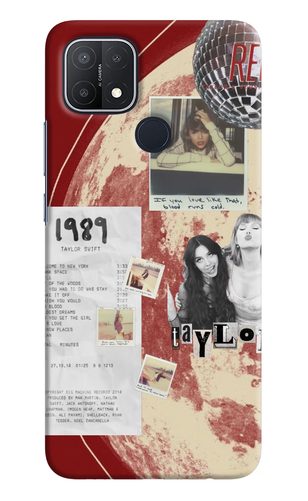 Taylor Swift Oppo A15/A15s Back Cover