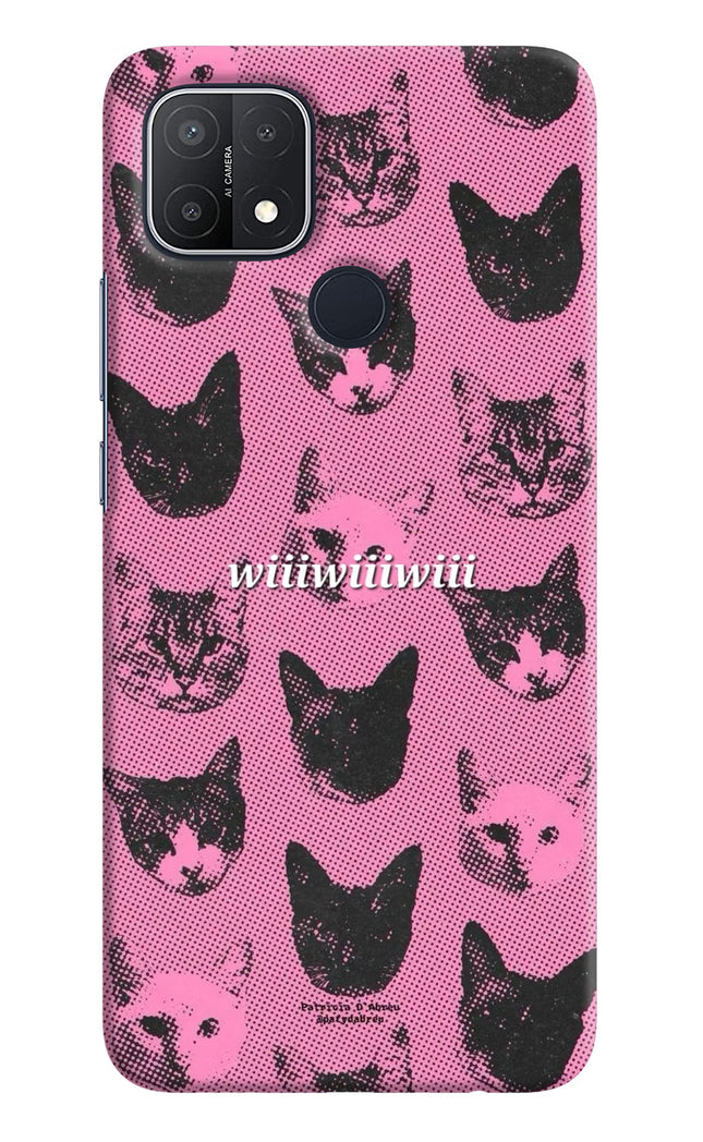 Pink Cats Oppo A15/A15s Hard Case Back Cover by Casekaro