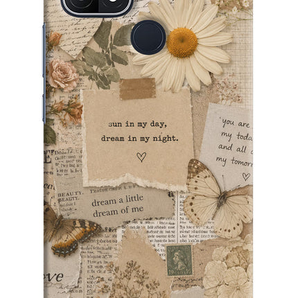 Vintage case Oppo A15/A15s Hard Case Back Cover by Casekaro