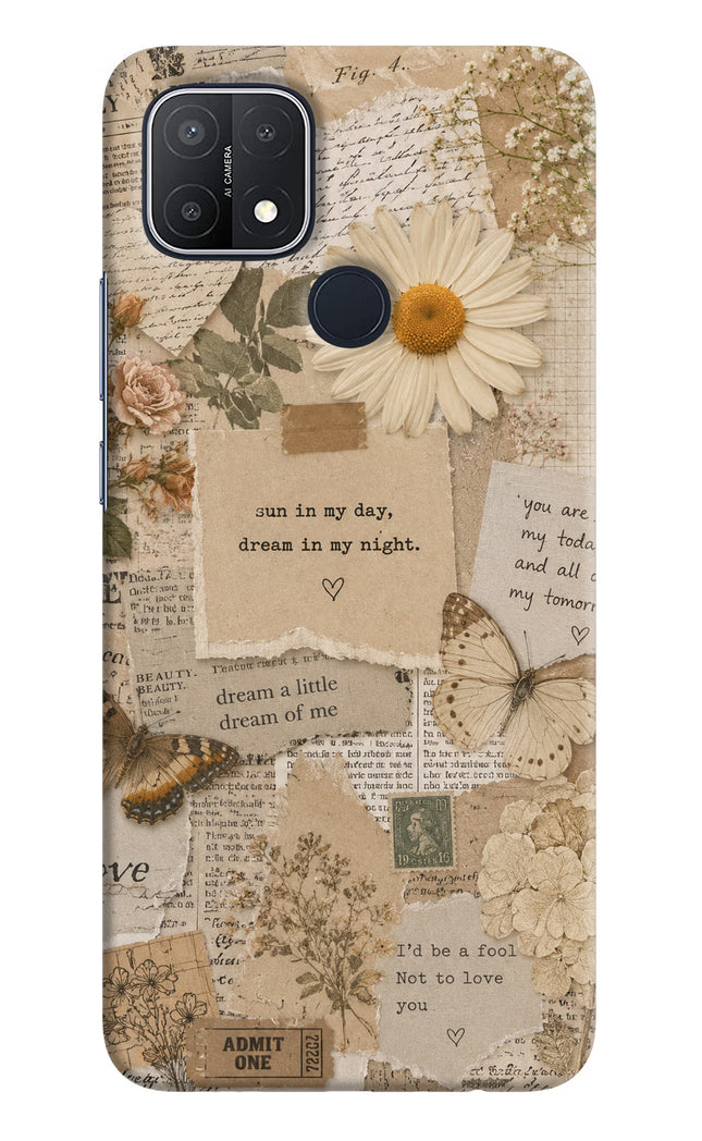 Vintage case Oppo A15/A15s Hard Case Back Cover by Casekaro