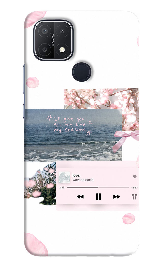 Wave to earth Oppo A15/A15s Hard Case Back Cover by Casekaro