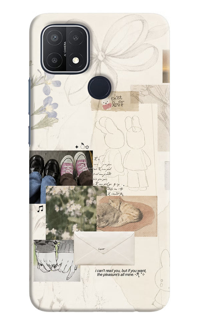 Soft Aesthetic Oppo A15/A15s Hard Case Back Cover by Casekaro
