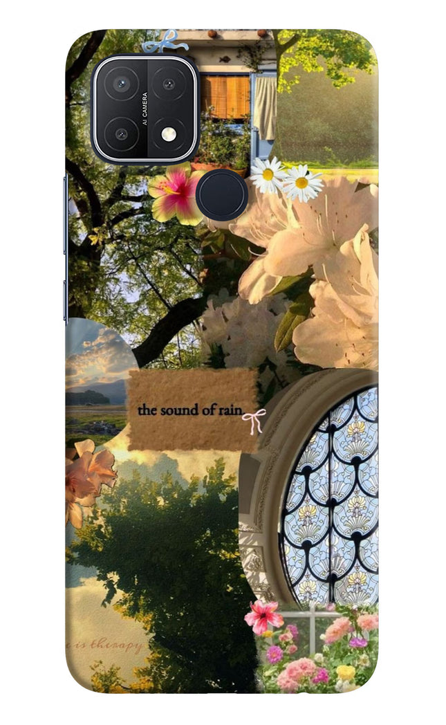 Rain Oppo A15/A15s Hard Case Back Cover by Casekaro