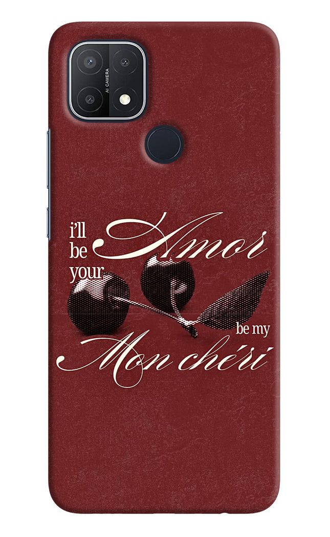 Velvet Cherry Oppo A15/A15s Hard Case Back Cover by Casekaro