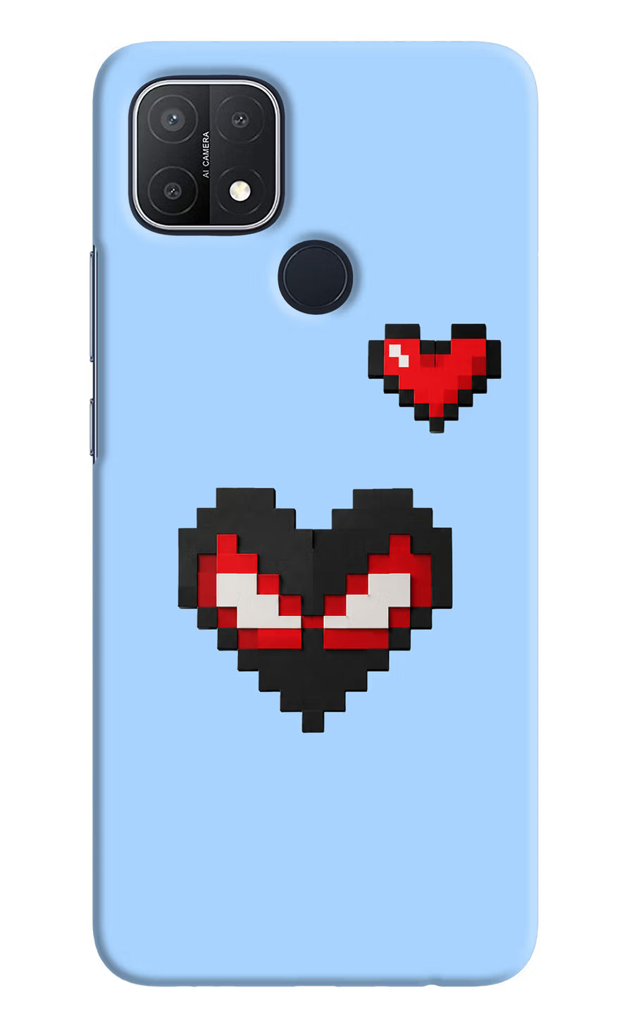 Peter Heart Oppo A15/A15s Back Cover, Hard case